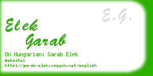 elek garab business card